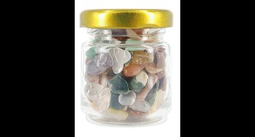 Trommelstenen Mix in Glas (60 gram)