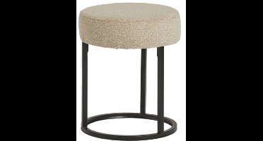 Escabel poef - Ø40 - Alpine - Beige - Unique Collection