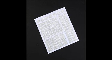 Reflecterende stickers - 21 stuks - WIT