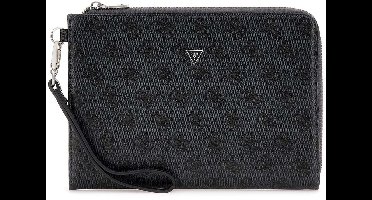 GUESS koppeling Milano Clutch Black donkergrijs