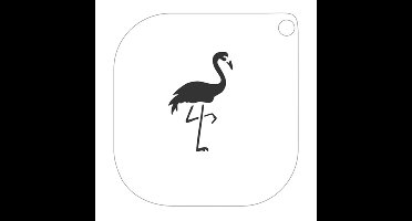Schminken Stencil Flamingo