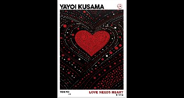Yayoi Kusama - Love needs heart poster A4 21x29.7 cm