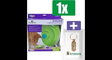 Nina Ottosson Hondenspel Wobble Bowl - Inclusief PetsHome Goudkleurige Adreskoker