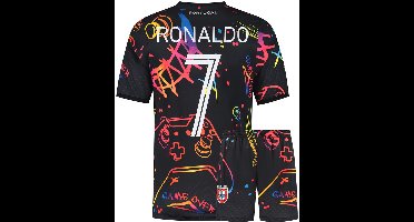 Ronaldo Portugal Voetbaltenue - Gaming - Voetbal Tenue Kinderen - Shirt en Broekje - Jongens en Meisjes - Volwassenen - Heren en Dames - Maat 128