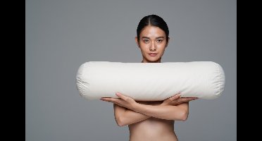 Guling Bantal Pollo Traagschuim/Memory Foam Medium 1KG vulling.Large~95xØ~23-25cm.+bijvulrits.NU MET GRATIS BIJPASSENDE SLOOP Vormt zich naar het lichaam dus drukverlagend en vormvast Fijn tegen moeheid,reuma,arthrose of drukpijn.Voor Rug/Zijslaper#