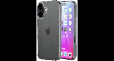Mobiparts hoesje geschikt voor Apple iPhone 17 - Zacht TPU - Schokabsorberend TPU - Grip Coating - Transparant