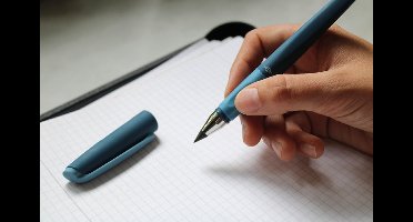 Onbeperkt potlood 'Puntig voor Altijd Zakelijk', petroleumblauw.