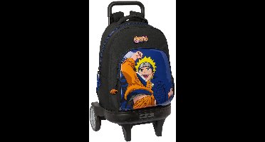 Schoolrugzak met Wielen Naruto Ninja Blauw Zwart 33 x 45 x 22 cm