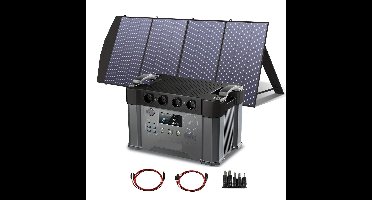 Powerstation – Draagbare Energiecentrale – Batterijpack – Stroomvoorziening – Zonne-energie – 2400W Vermogen – 1451,6Wh Capaciteit