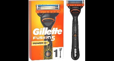 Gillette Fusion5 Power scheerapparaat voor mannen Zwart, Oranje