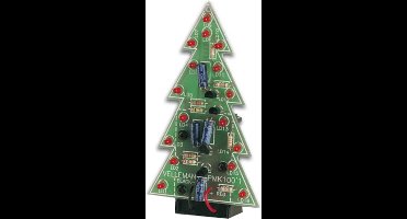 Whadda Soldeerkit, DIY, LED kerstboom, gezellige kerstsfeer, 16 knipperende lichtjes