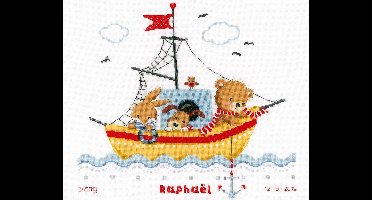 borduurpakket PN0168466 bootje varen, geboorte