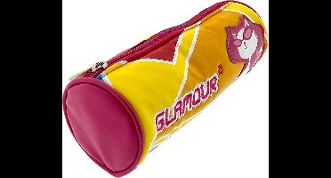 Glamour schooletui pennenzak tekenetui - 21 x 7 cm