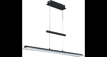 LED Hanglamp - Hangverlichting - Torna Sena - 18W - Aanpasbare Kleur - Rechthoek - Mat Zwart - Aluminium