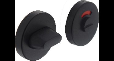 Intersteel Rozet toilet-/badkamersluiting rond verdekt metaal rvs mat zwart