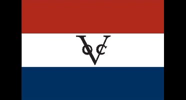 Vlaggenclub.nl VOC vlag - Nederlandse vlag met logo - 100x150cm
