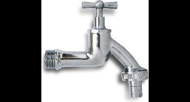 Meuwissen Agro Tapkraan chroom 1/2 (ook voor regenton)