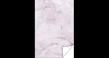 Poster Marmer - Licht - Roze - 20x30 cm