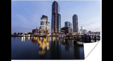 Stadsgezicht van de Nederlandse stad Rotterdam Poster 30x20 cm - klein - Foto print op Poster (wanddecoratie woonkamer / slaapkamer) / Europese steden Poster