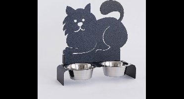Arti - Mestieri - Metalen - katten - poezen - voer - drink - bak - Italiaans - Design