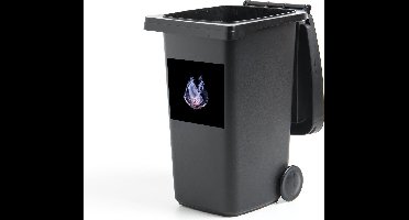 Container sticker Kwal - Dieren - Lila - 40x40 cm - Kliko sticker