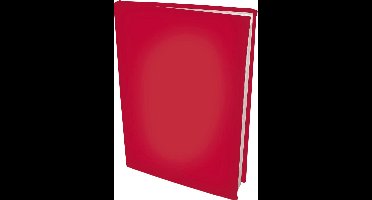 Rekbare boekenkaften A4 - Rood - 4 stuks
