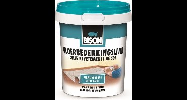 Bison Vloerbedekkingslijm verwijderbaar emmer 2.5 kg, kant & klaar, eenvoudig te verwerken, eenvoudig te verwijderen, zuinig, oplosmiddelvrij, makkelijk in gebruik