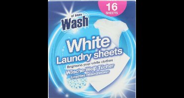 24x At Home Wasdoekjes Witte Was 16 stuks