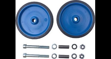 Solide gevelrol / topwiel 125mm