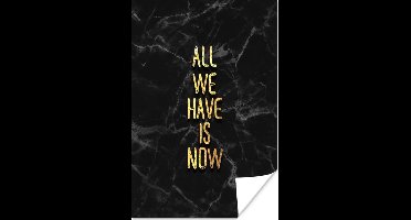 Poster Quotes - Spreuken - Goud - Marmer - 20x30 cm