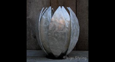 Tafellamp - Schelp - Lotus - Parelmoer - E27 - Nachtkast lampje - Woonkamer - H30 - E27 - Design