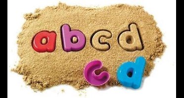 Zand vormen alfabet - kleine letters