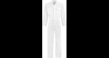 EM Workwear kinderoverall pol/kat Wit met verdekte ritssluiting maat 86