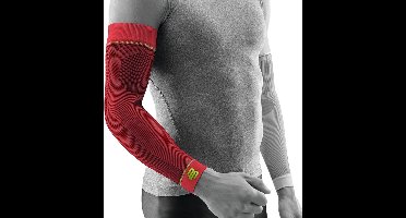 Bauerfeind Sport Compressie Arm Sleeve - Rood - Korte Sleeve - Per paar