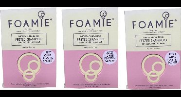 FOAMIE Shampoo Bar 3 stuks à 83 Gram voor beschadigd haar