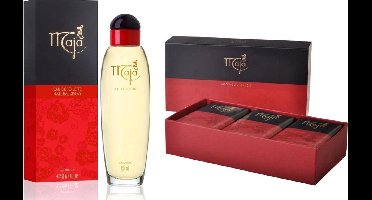 Maja parfum geschenkset - Eau de toilette 50 ml & zeep trio - Kruidige bloemengeur