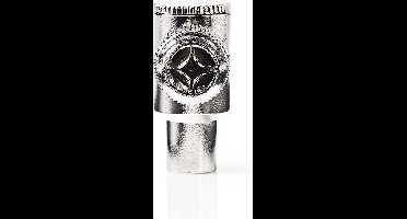 Nedis IEC (Coax) Connector - 90° Gehoekt - Male - Vernikkeld - 75 Ohm - Schroef - Diameter kabelinvoer: 7.0 mm - Metaal - Zilver - 2 Stuks - Doos