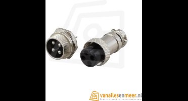 GX16-4 CONNECTOR, 4 PINS