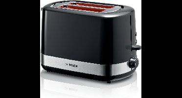 Bosch TAT6A513 broodrooster 2 snede(n) 800 W Zwart, Roestvrijstaal