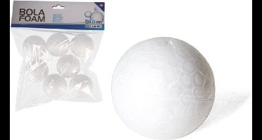 Piepschuim hobby vormen DIY ballen - 7x - styropor bollen - 4 cm