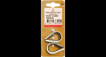 Deltafix touwkous verzinkt 10 mm 2 st.