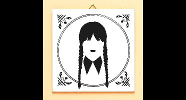 Tegeltje Wednesday Addams van Ditverzinjeniet