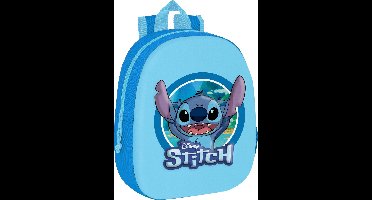 Disney Lilo & Stitch Rugzak, 3D True Blue- 33 x 27 x 10 cm - Polyester