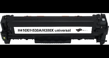 MediaHolland - Huismerk Toner 305X, CE410X geschikt voor HP Laserjet Printers - 1x Zwart - Toners Cartridges - Zwart: 4000 Pagina's