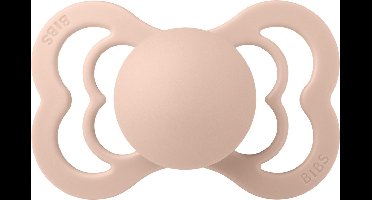 BIBS Supreme Fopspeen - Maat 2 6-18 maanden - Silicone – Blush