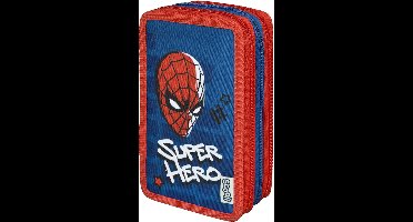 Undercover - Spider-Man Schooletui 3-Laags met Inhoud - Kunststof - Multicolor -