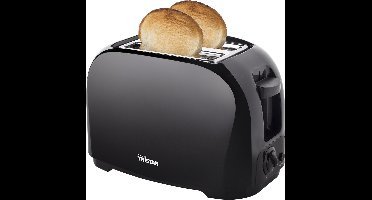 Tristar Broodrooster BR-1025 - 800W - 6 Bruiningsniveau's - 2 Broodsleuven voor 2 boterhammen - Zwart