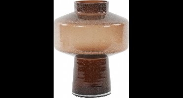 Light & Living Vaas Trasmon - Glas - Bruin - 24 x 30 x 24 cm (BxHxD)