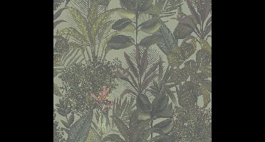 PLANTEN EN STRUIKEN BEHANG | Floraal - Groen Bordeaux - Living Walls Drawn Into Nature