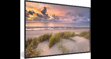 PosterMonkey - Fotolijst - Poster strand - Strand - Zee - Duin - Zonsondergang - Poster in lijst - Wanddecoratie - Poster - 30x20 cm - Kader - Foto in lijst - Posters - Muurdecoratie